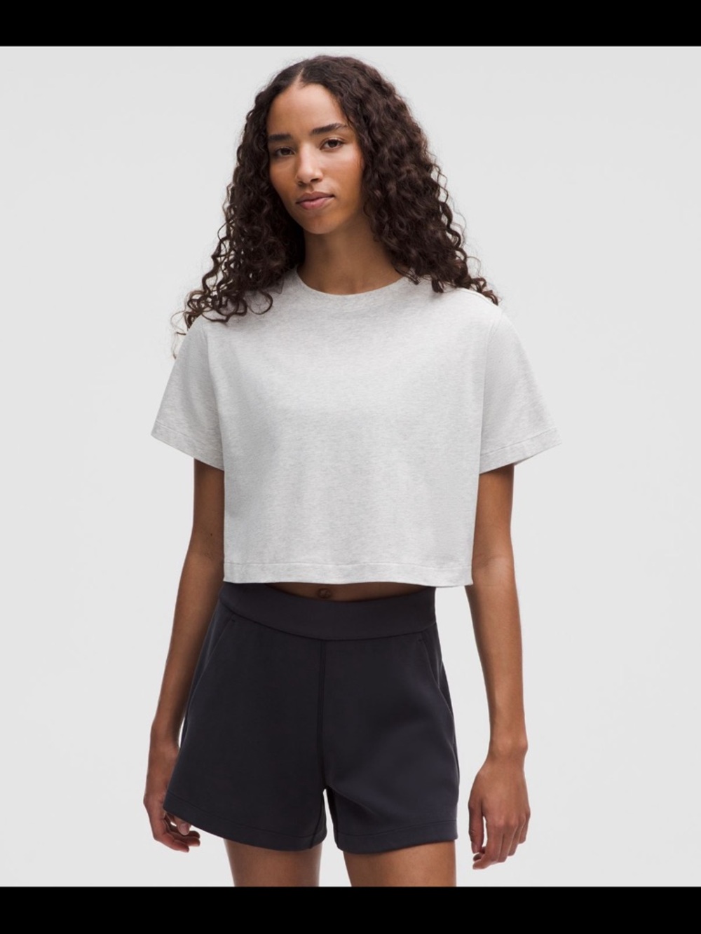 Lululemon All Yours Cropped Cotton T-Shirt size Small